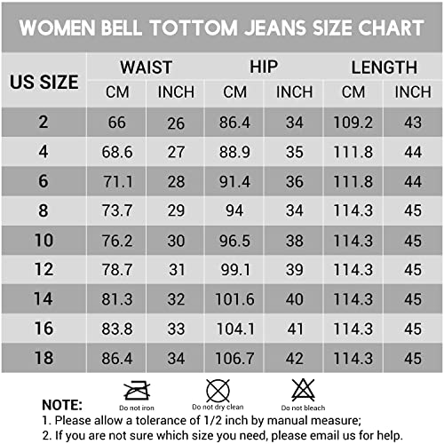 Rfm Jeans - KDF Flare Jeans for Women Womens Bootcut Bell Bottom Jeans High Waisted Stretch Slimming Bell Bottoms Jeans