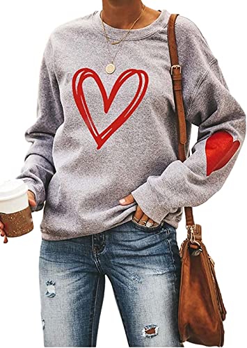 Heart Shirt - Ykomow Valentines Day Shirts Women Plaid Love Heart Valentines Day Sweatshirts Raglan Tops