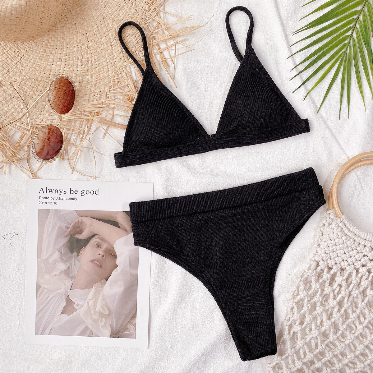 Minimalist Ribbed Bikini Set