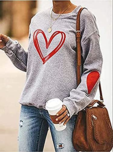 Heart Shirt - Ykomow Valentines Day Shirts Women Plaid Love Heart Valentines Day Sweatshirts Raglan Tops