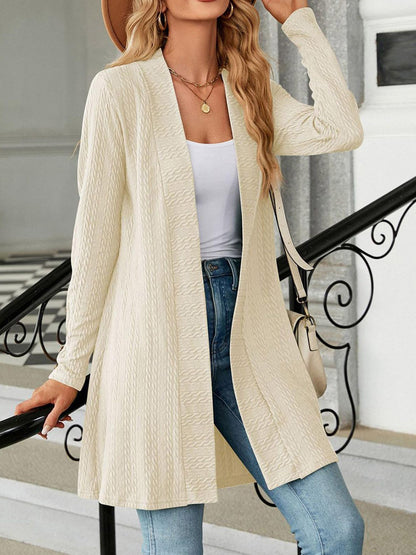 Open Front Long Sleeve Cardigan