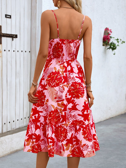 Tied Floral Cami Dress