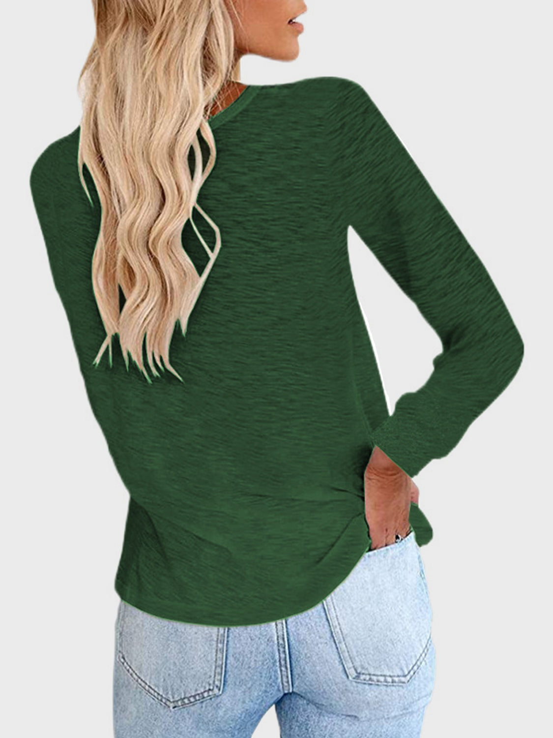 Full Size Round Neck Long Sleeve T-Shirt