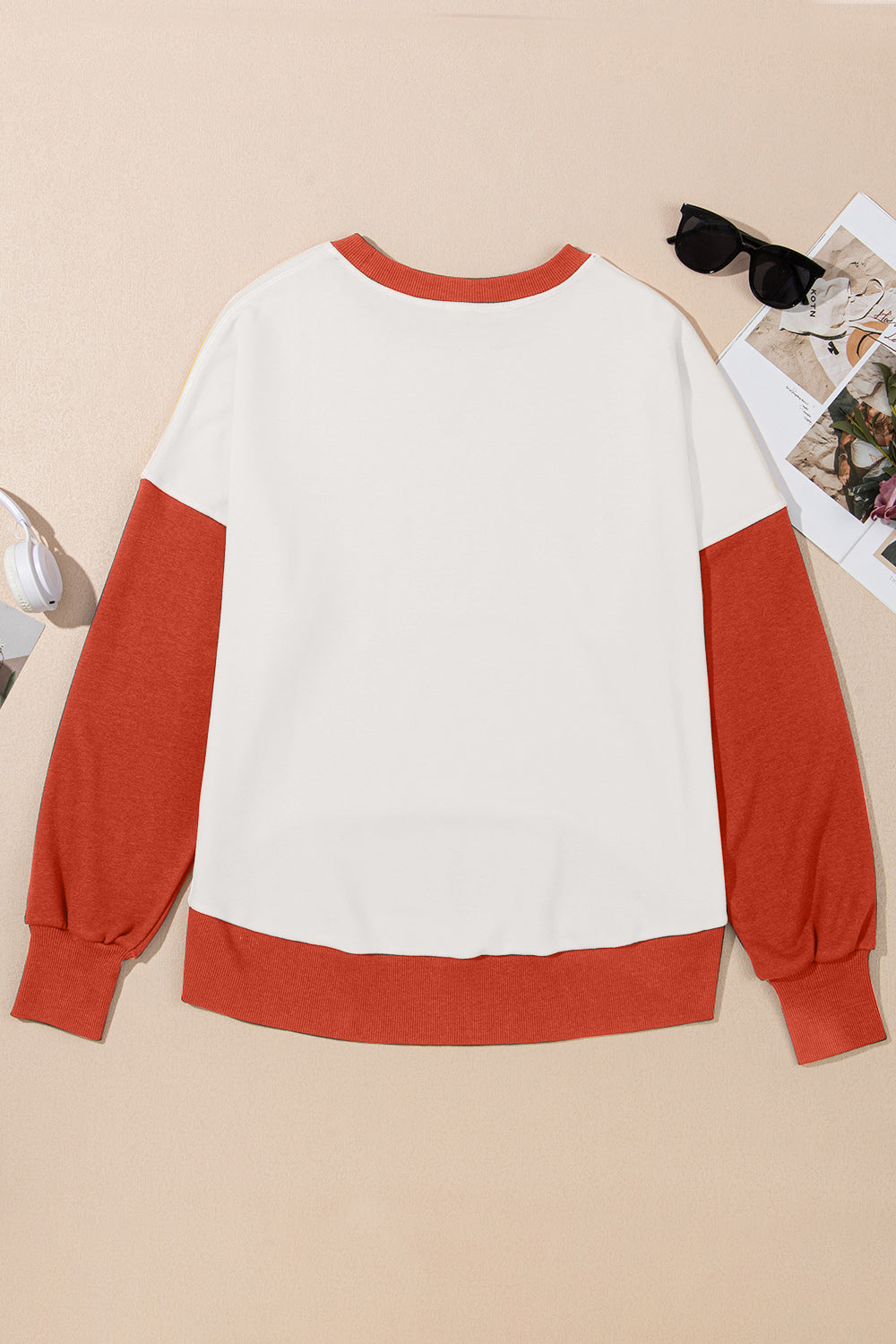 Women's Contrast Crewneck Sweatshirt