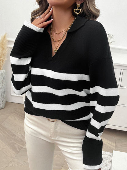 Women's Striped Sweater Vest