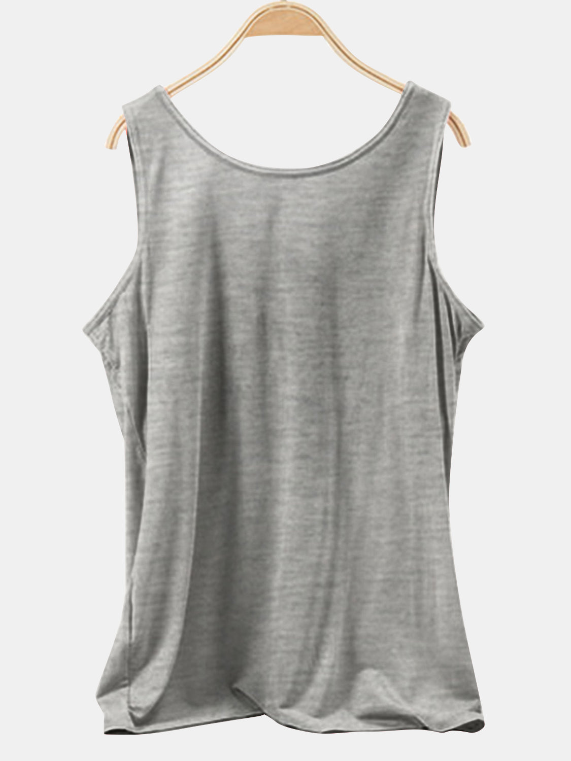 Scoop Neck Wide Strap Tank