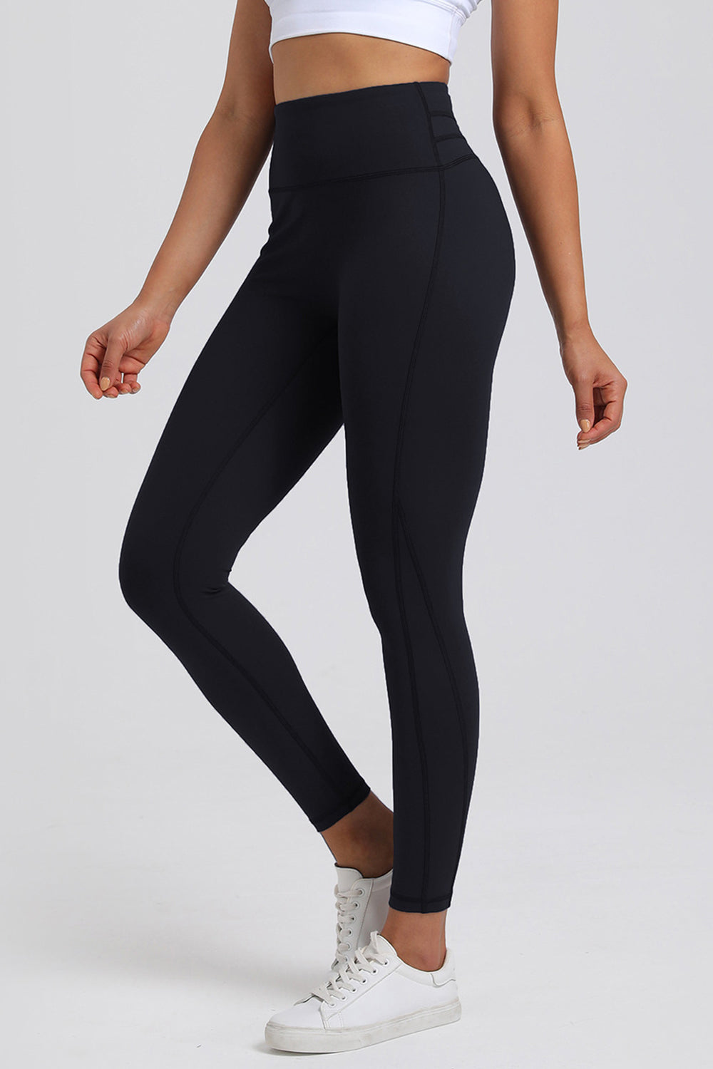 High Waist Active Leggings Black