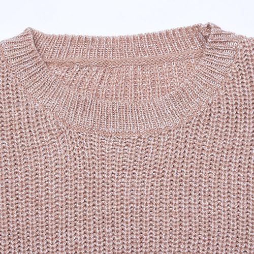 Heart Shirt - shermie Womens Cute Heart Pattern Elbow Patchwork Knitted Sweaters Long Sleeve Crew Neck Casual Pullover