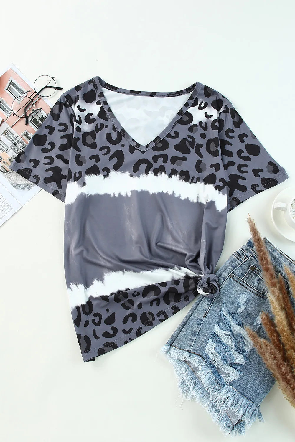 Plus Size Leopard Print T-Shirt