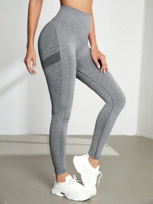 High Waist Active Leggings Gray