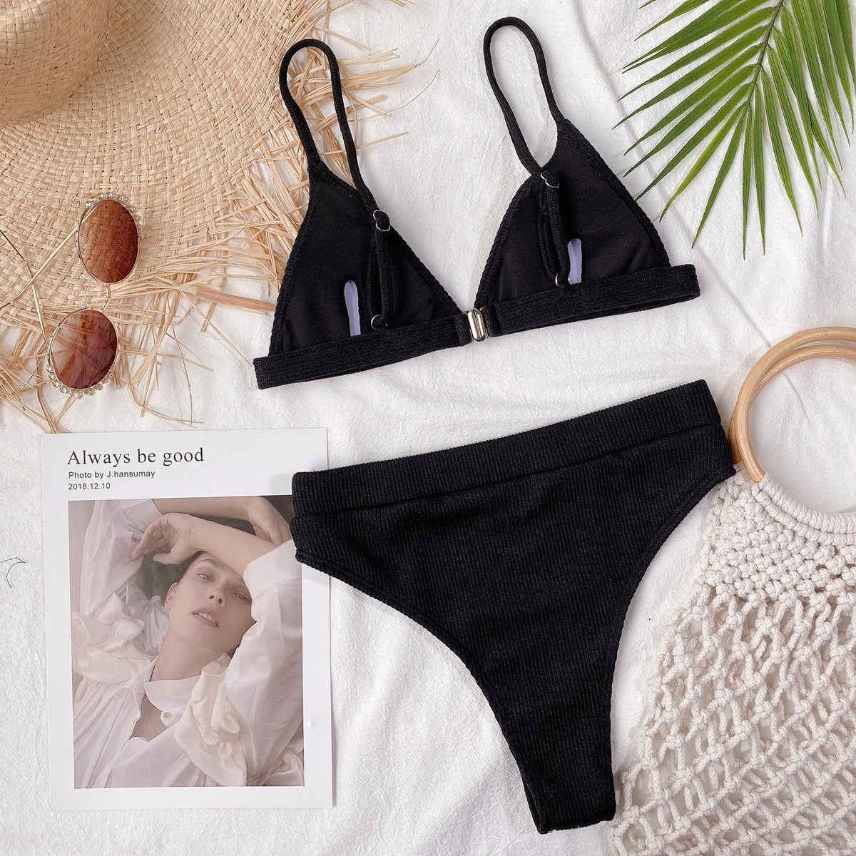 Minimalist Ribbed Bikini Set