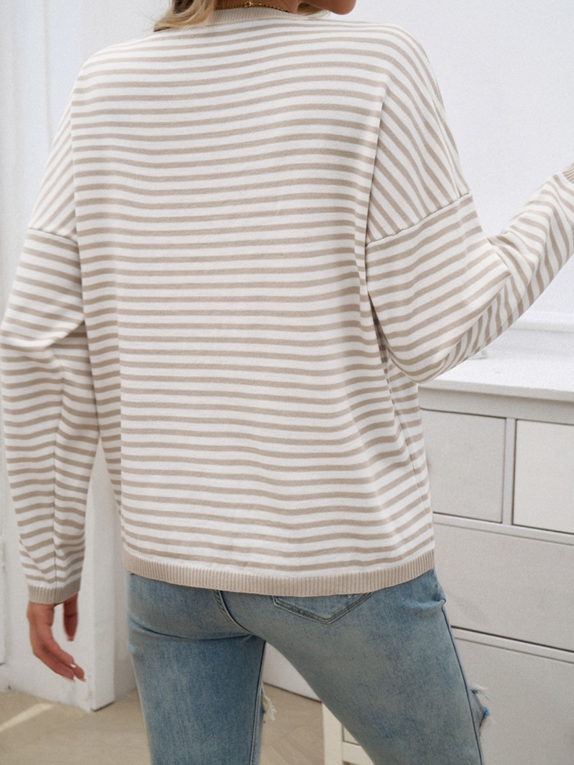 Women's Oversized Striped Sweater