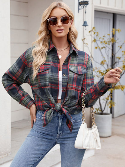 Classic Plaid Button-Down Shirt