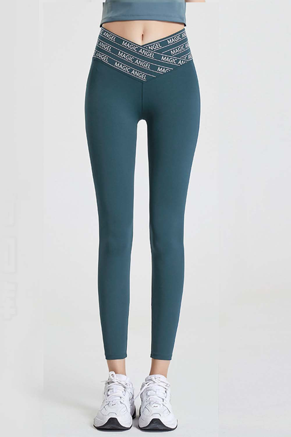 Wide Waistband Sports Pants Deep Teal