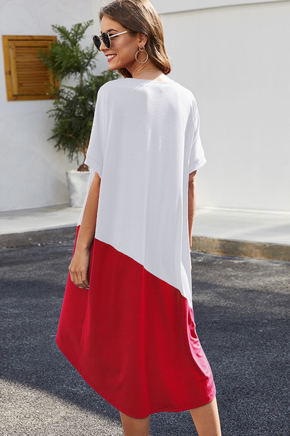 Boho Patriotic Color Block Dress