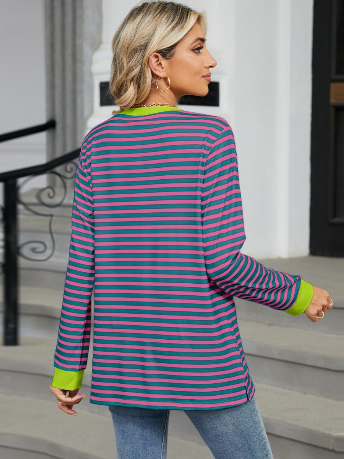 Back-to-School Striped Pocket Tee