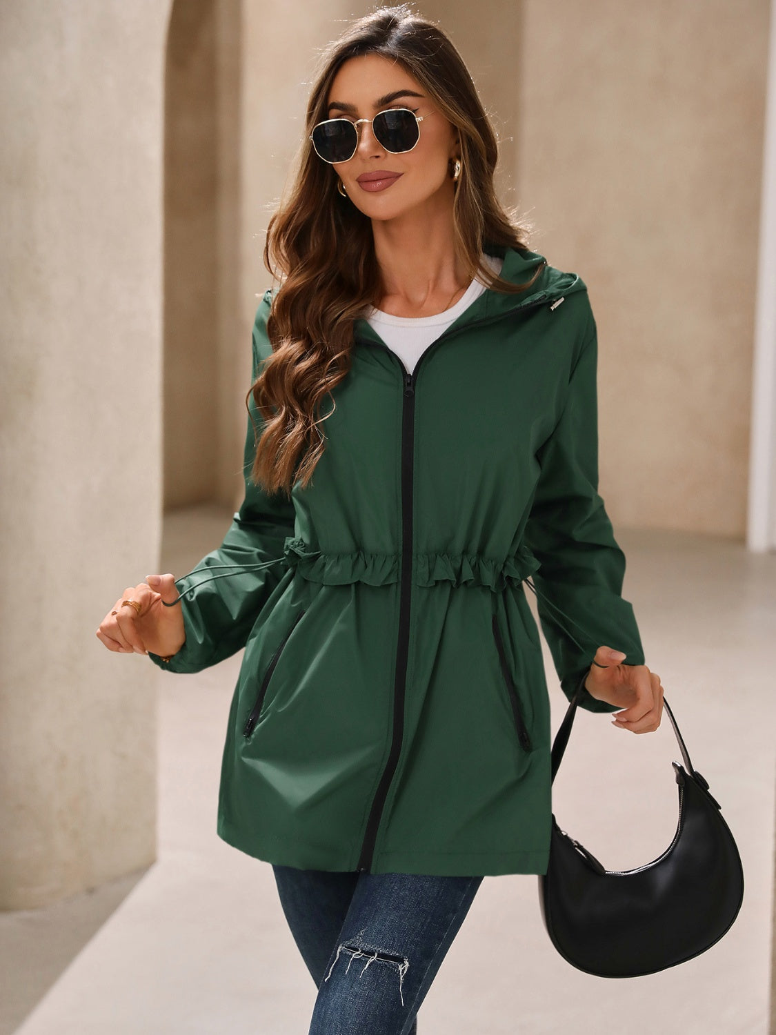 Waterproof Hooded Windbreaker Jacket