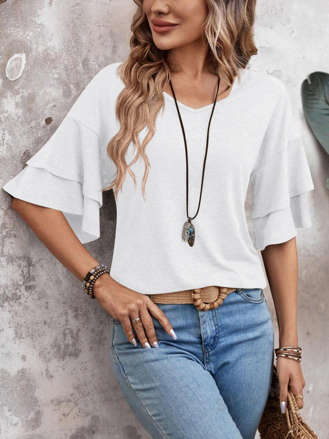 V-Neck Blouse