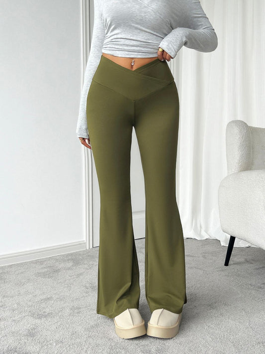 Devine Highly Stretchy Bootcut Pants Moss