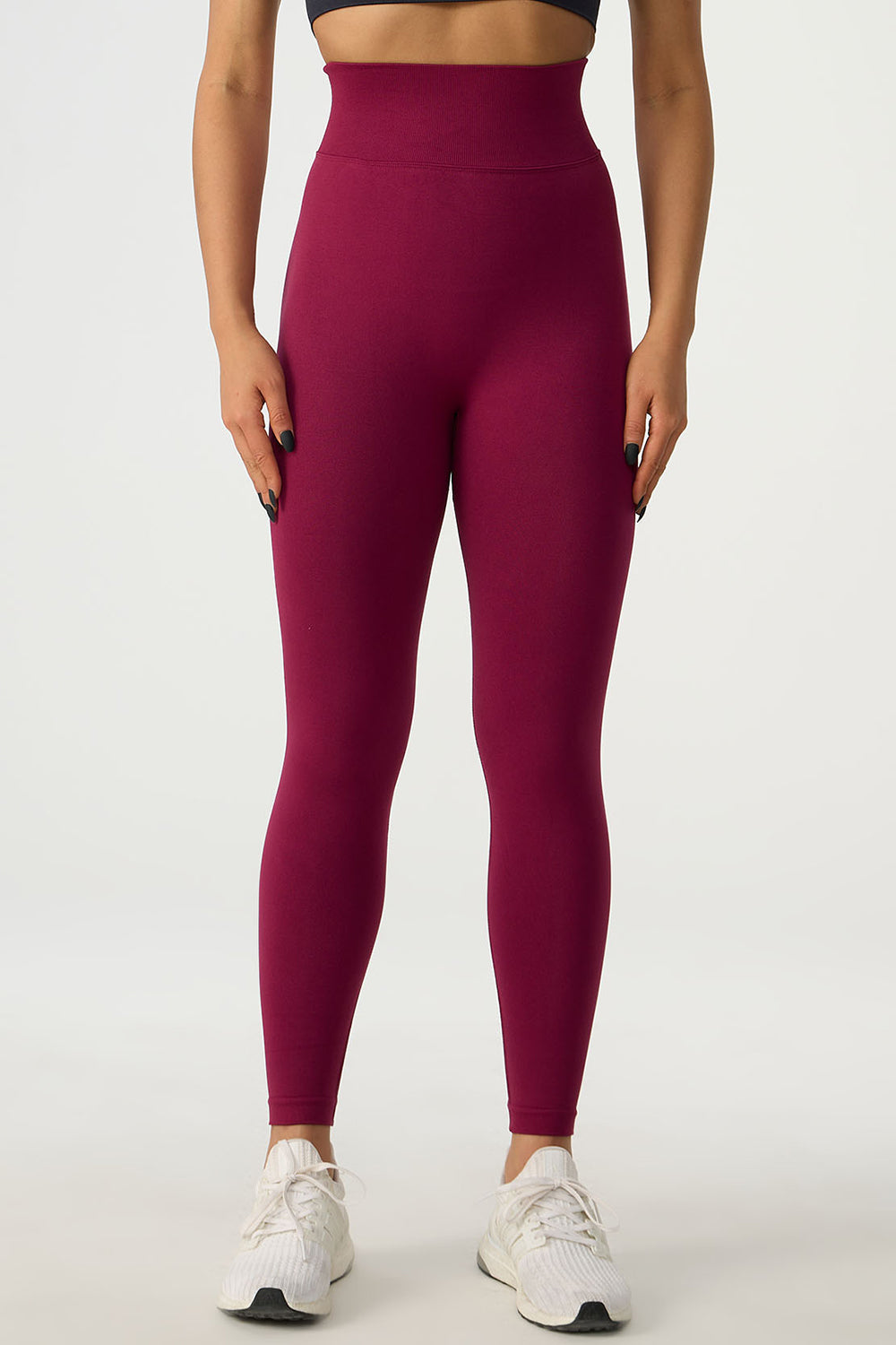 High Waist Active Pants Deep Purple