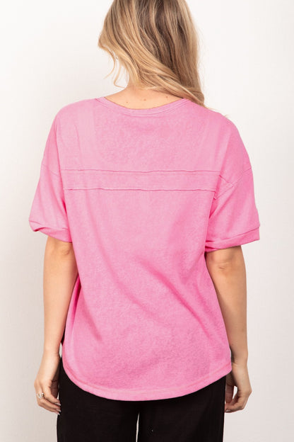 Twisted Sleeve Back-to-School Top