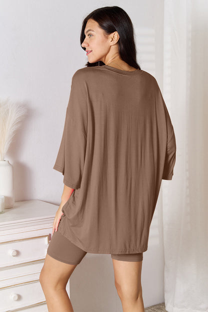 Soft Rayon Lounge Set with 3/4 Sleeves