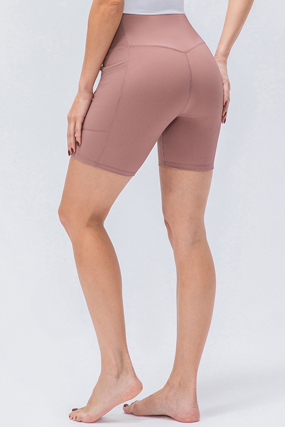 Slim Fit V-Waistband Sports Shorts Dusty Pink