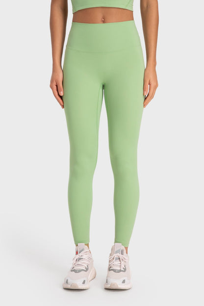 Basic Full Length Active Leggings Mint Green