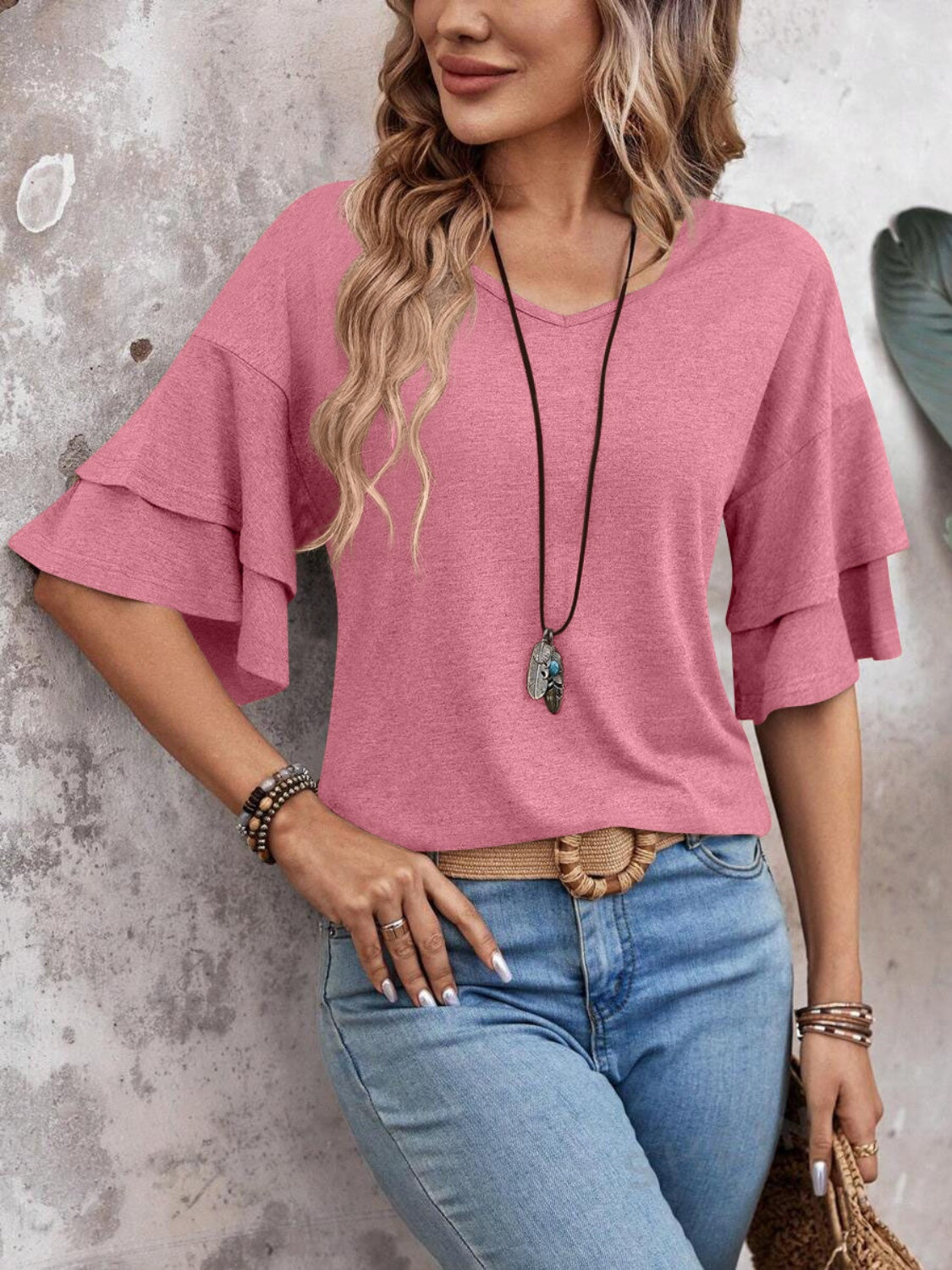 V-Neck Blouse