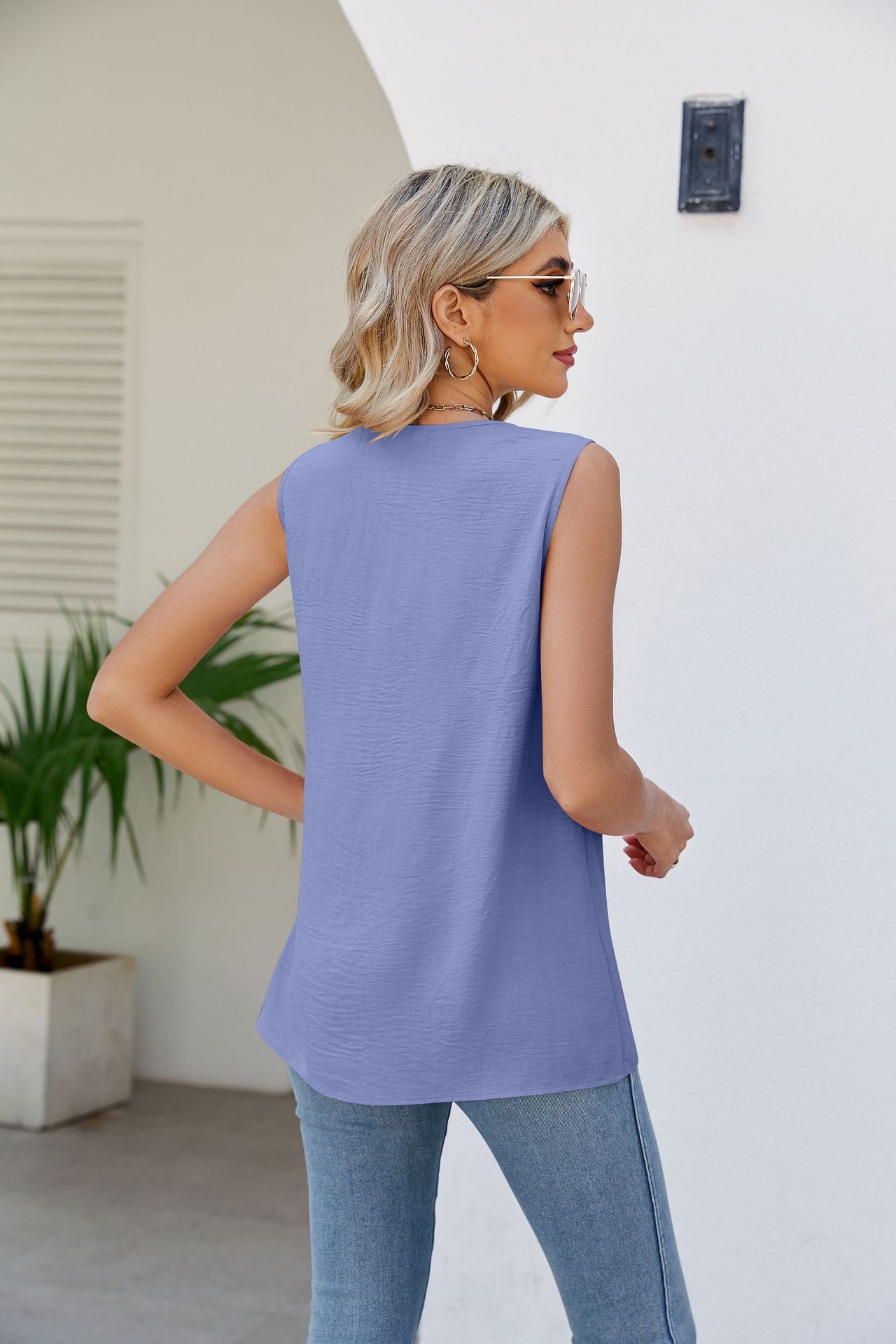 V-Neck Tunic Tank Top