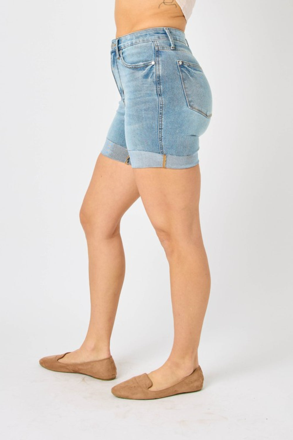 Judy Blue High-Rise Super Stretch Tummy Control Denim Shorts