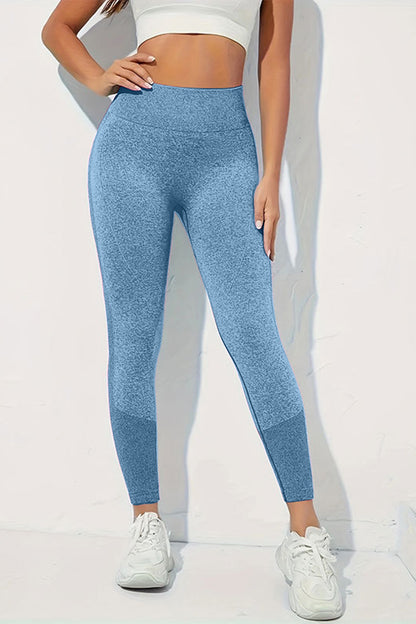 High Waist Active Pants Dusty Blue