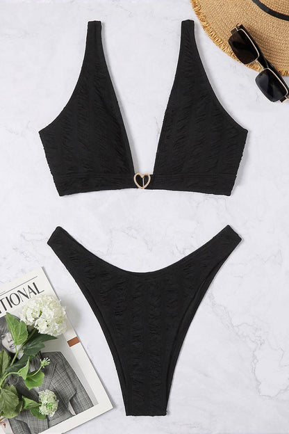 High Stretch Textured Bikini Set