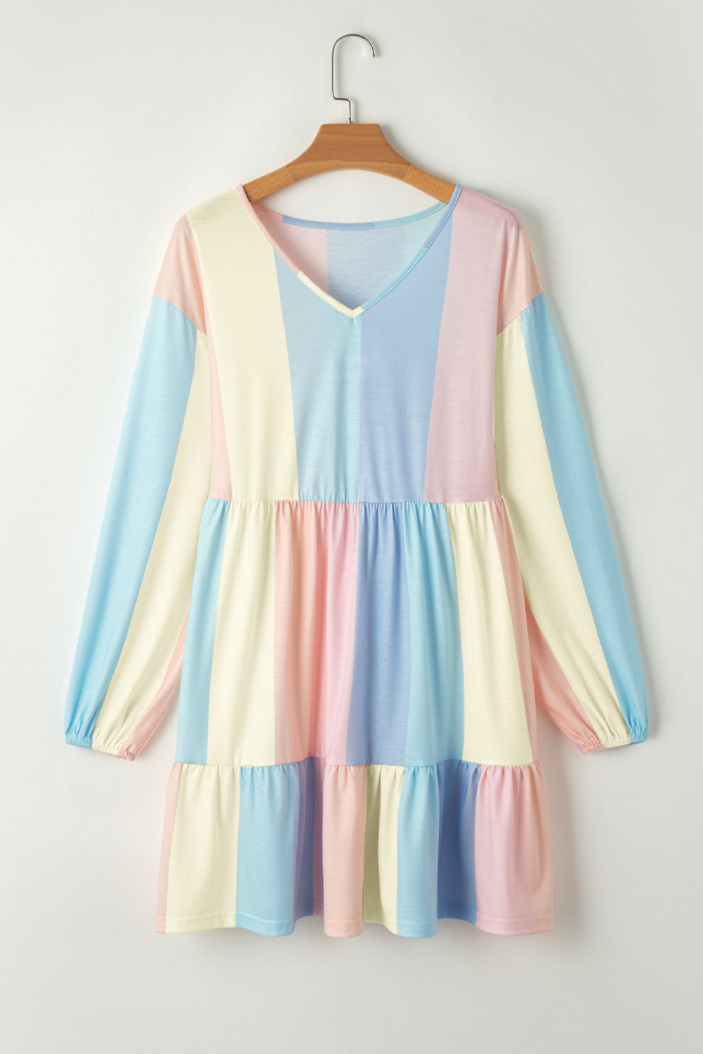 Cute Color Block Dress for School