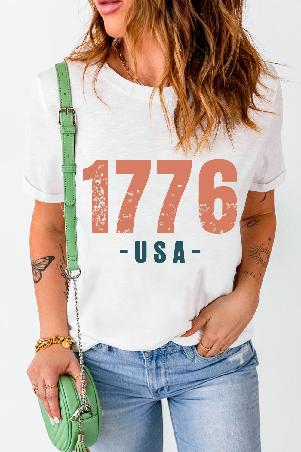 Americana Graphic Tee White