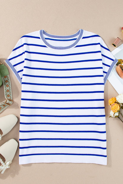 Women's Striped Knit Top