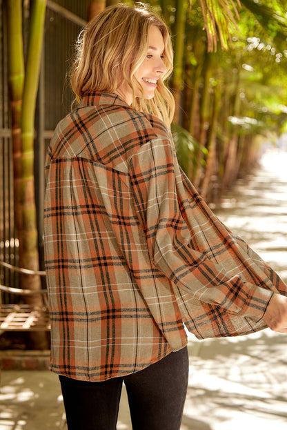 Women's Plaid Button-Down Shirt - Back to School