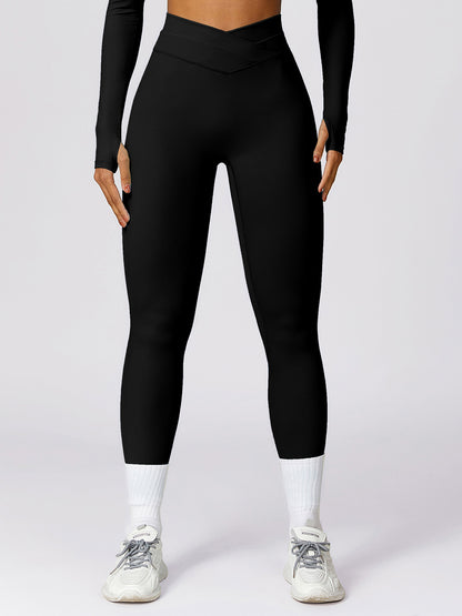 High Waist Active Leggings Black