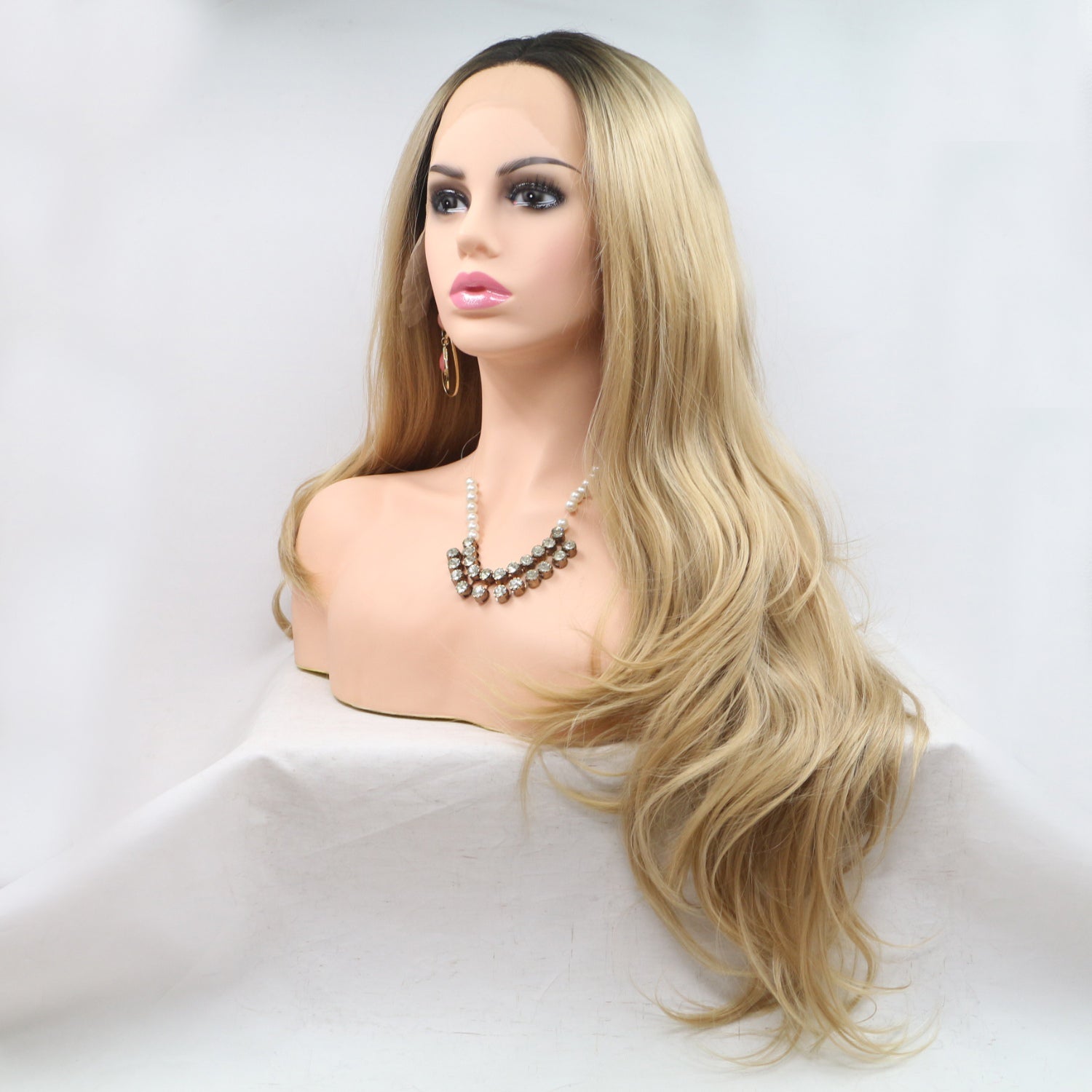 24" Wavy Lace Front Wig