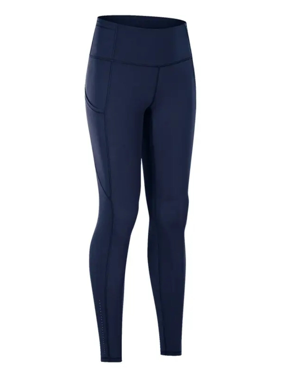 High-Waisted Stretch Leggings Navy