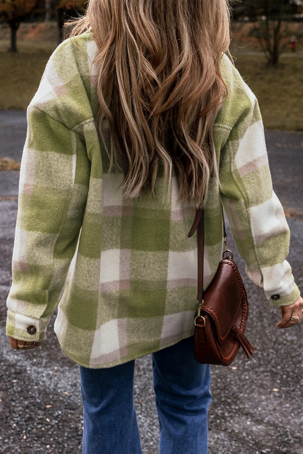 Plaid Button-Down Shacket