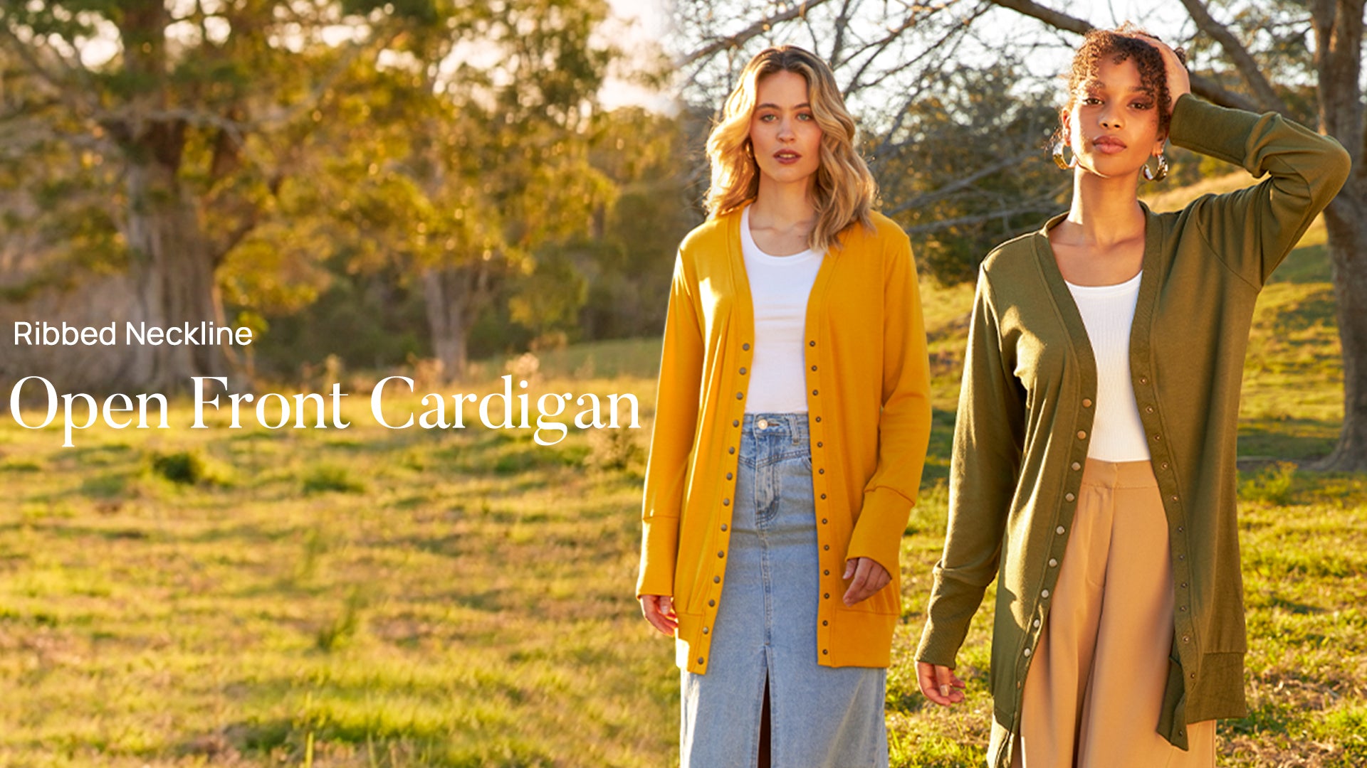 Yellow Cardigan - MEROKEETY Womens 2024 Fall Long Sleeve Snap Button Down Solid Color Knit Ribbed Neckline Cardigans