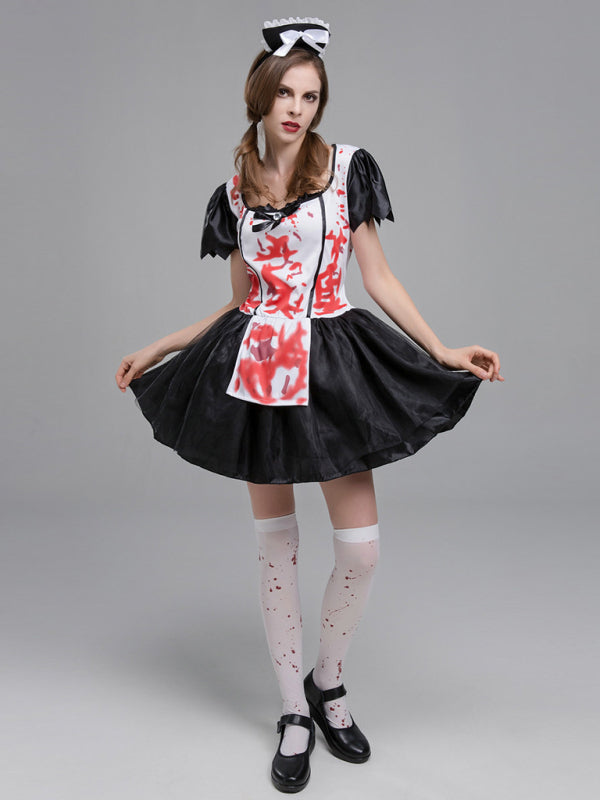 Adult Women's Resident Evil Nurse Cosplay Costume Black