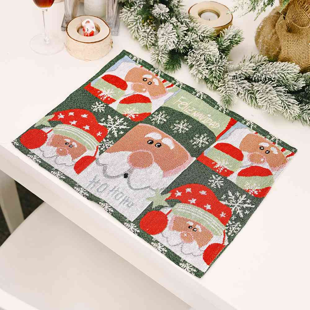 Assorted Christmas Placemats for Women Santa One Size