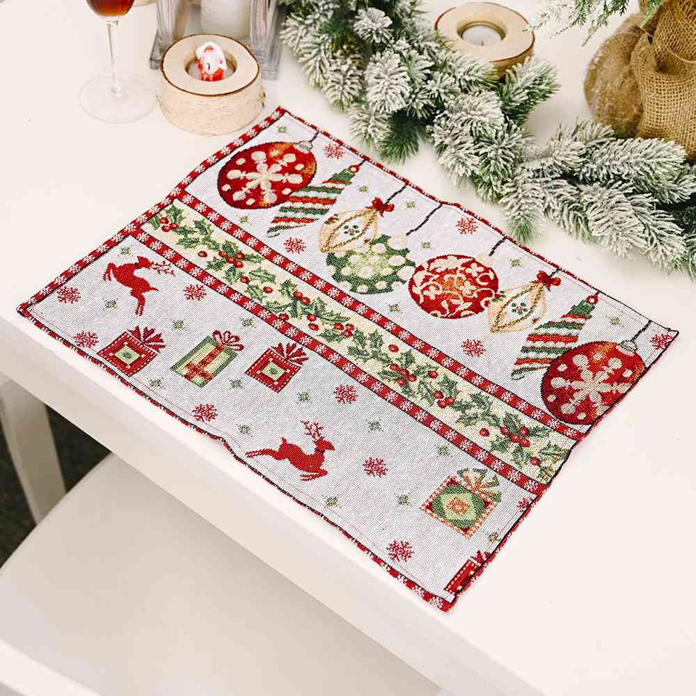 Assorted Christmas Placemats for Women Reindeer One Size