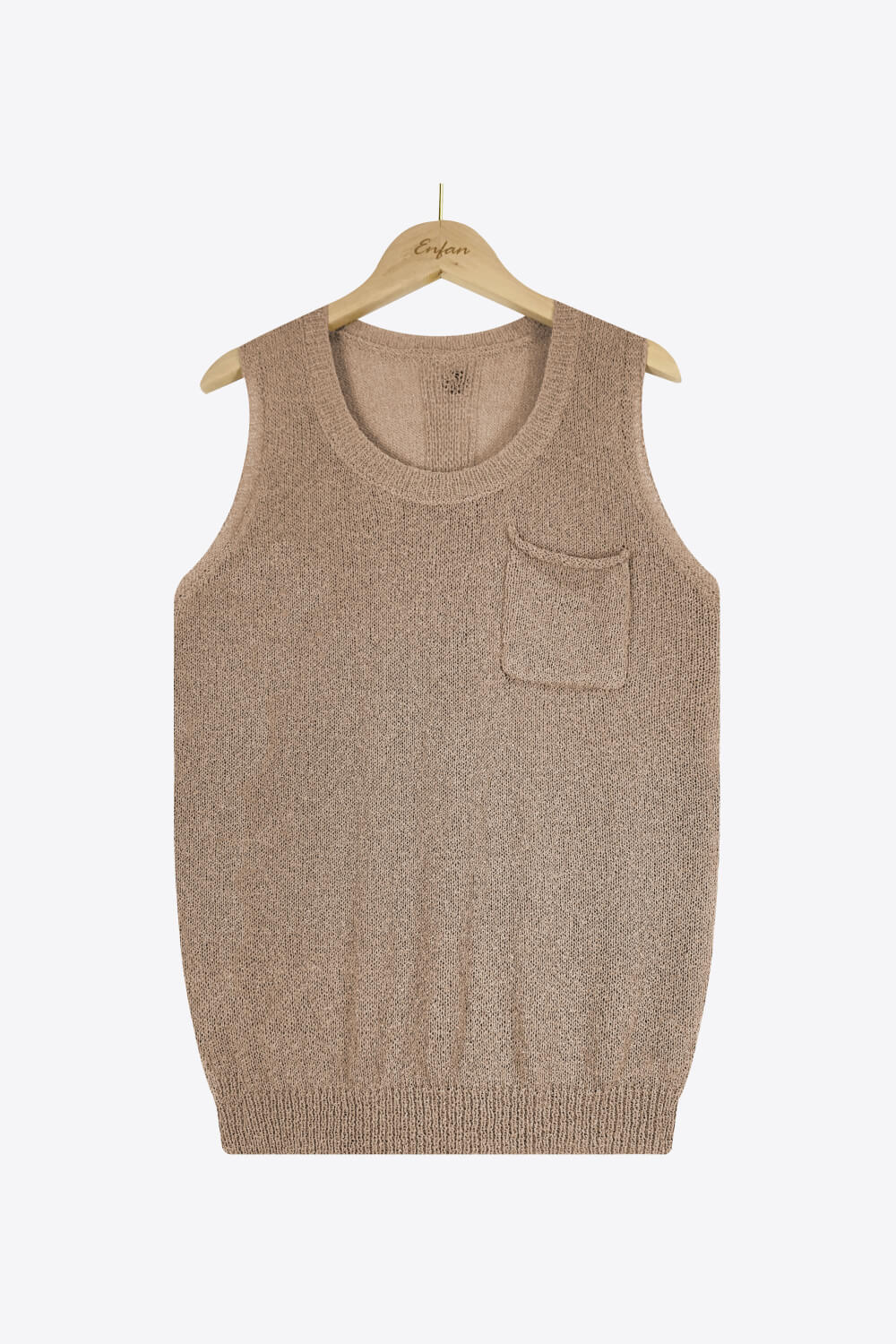 Buttoned Pocket Tank