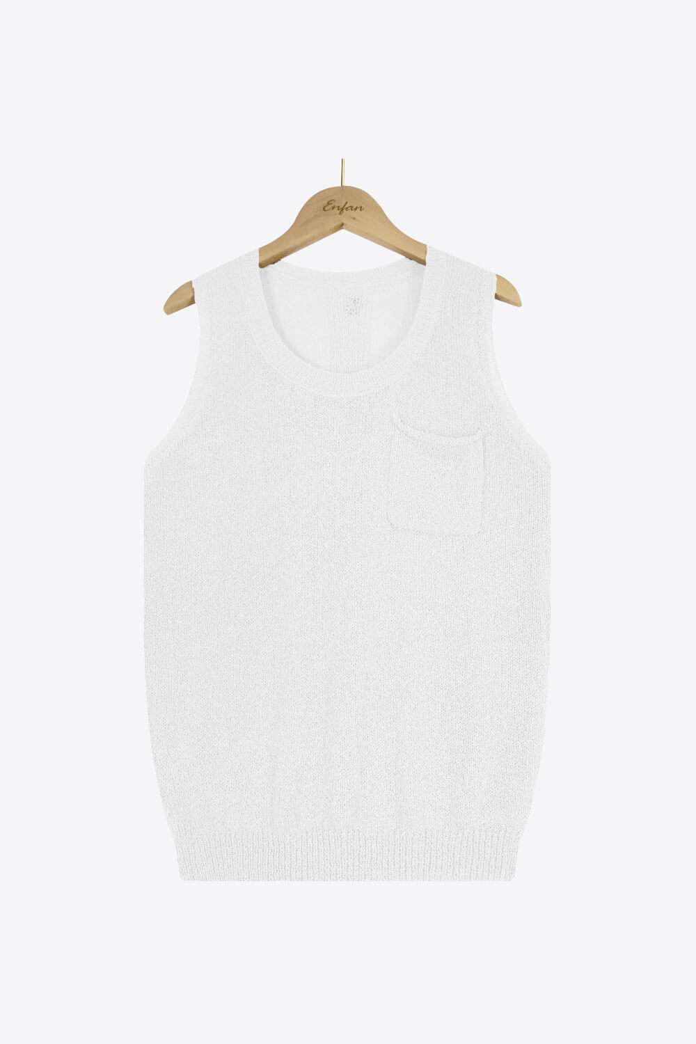 Buttoned Pocket Tank