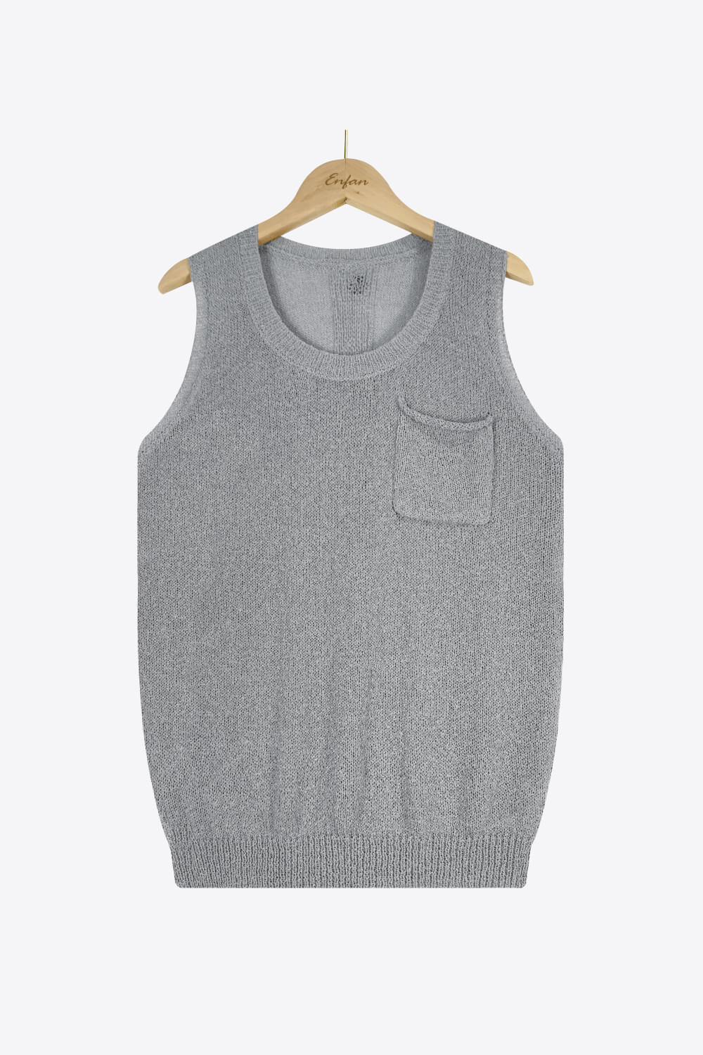 Buttoned Pocket Tank