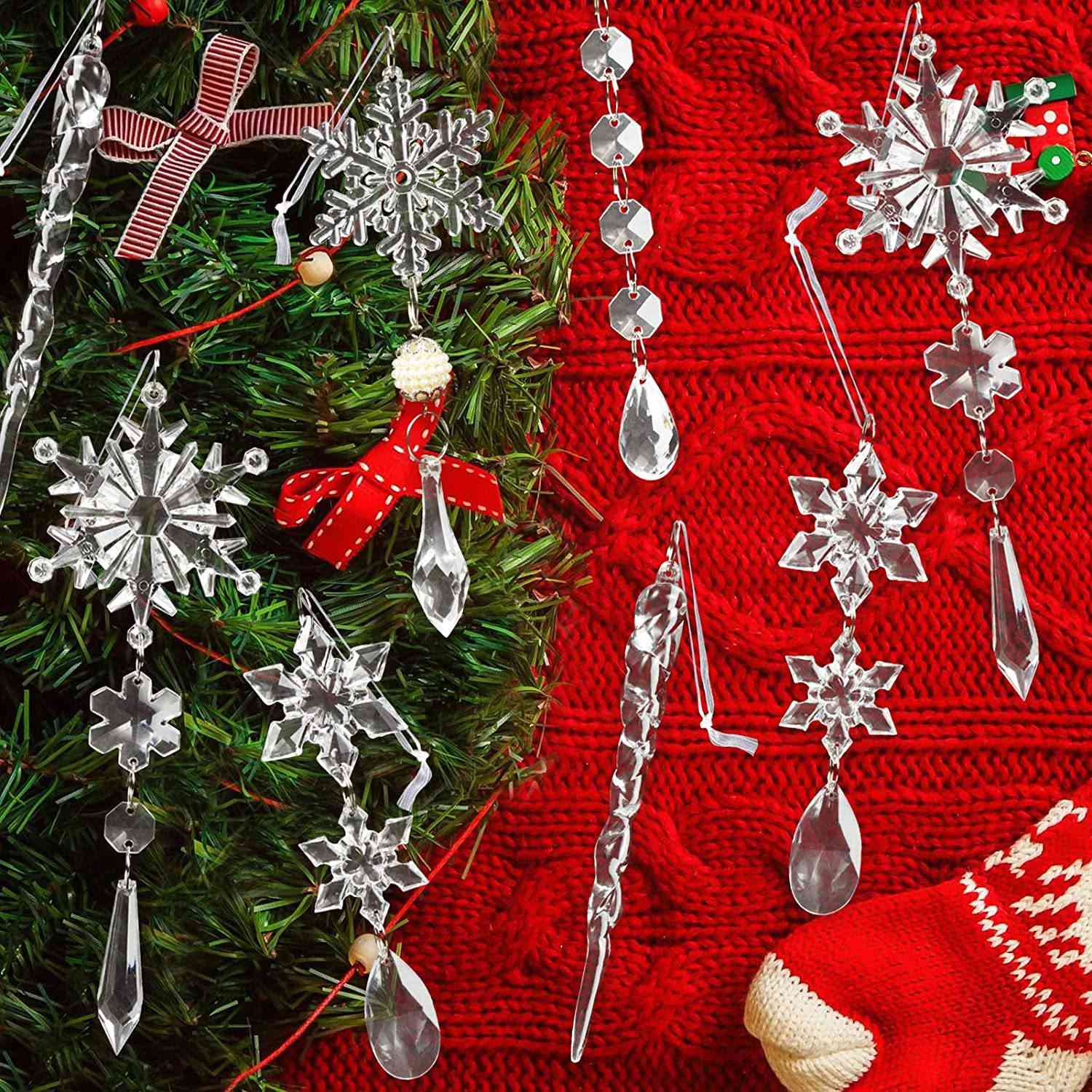 Christmas Acrylic Icicle Ornaments