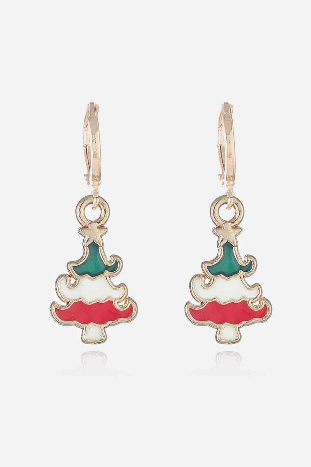 Christmas Alloy Earrings for Women Style E One Size